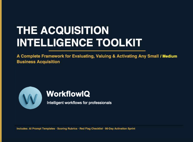 The Acquisition Intelligence Toolkit, by Elie Jabbour